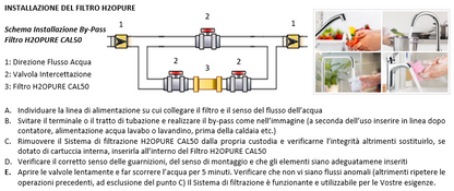 D024-H2OPURE CAL50 | Ultra filtration| Confezione 4 pezzi | 1/2"